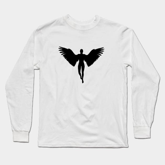 Angel Long Sleeve T-Shirt by linesdesigns